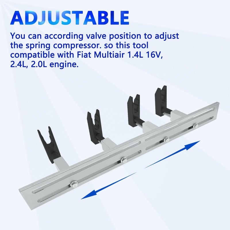 ZKTOOL 10259A 10259B Engine Actuator Spring Compressor Assembly Tool Fit for Fiat MultiAir Engine & Turbo Engine 2012-2019 1.4L 16V / Turbo / 2.4L / BF/FB/FF/PF/UF/VM. - Image 4